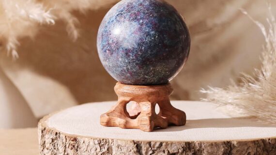 Ruby Kyanite Ball