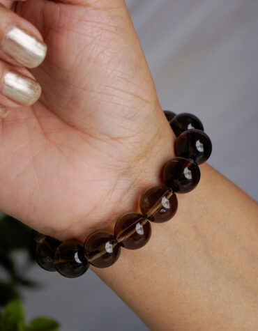 smokey quartz bracelet 12mm