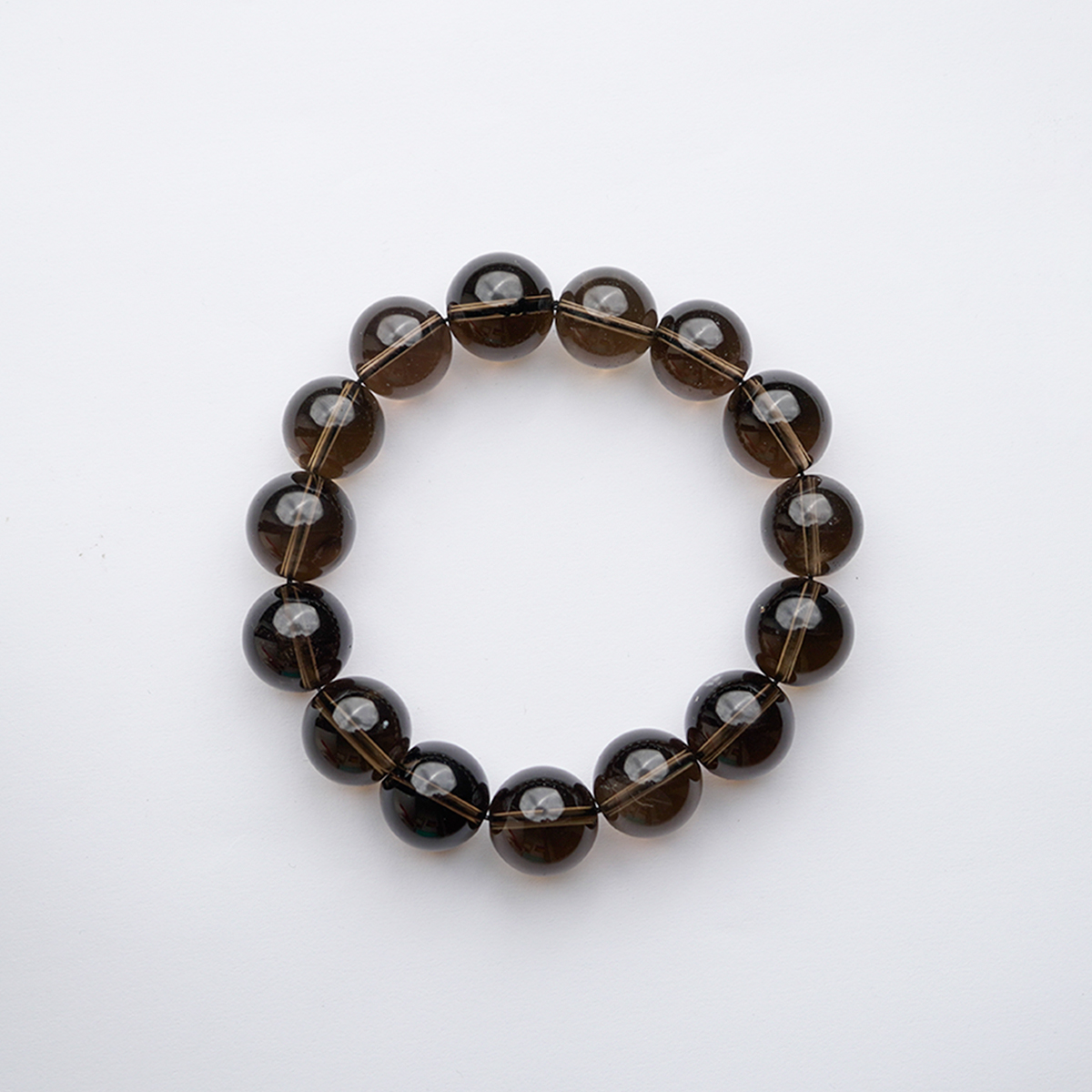 Smokey Quartz Bracelet-Shubhanjali store (6) smokey quartz bracelet 14mm
