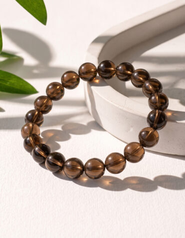 smokey quartz bracelet 12mm