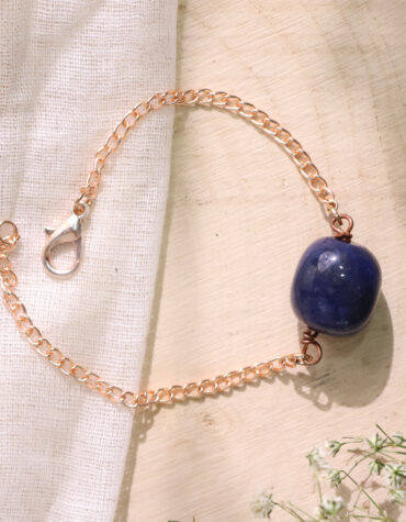 sodalite single tumble bracelet