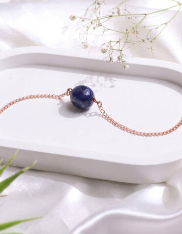 sodalite single tumble bracelet
