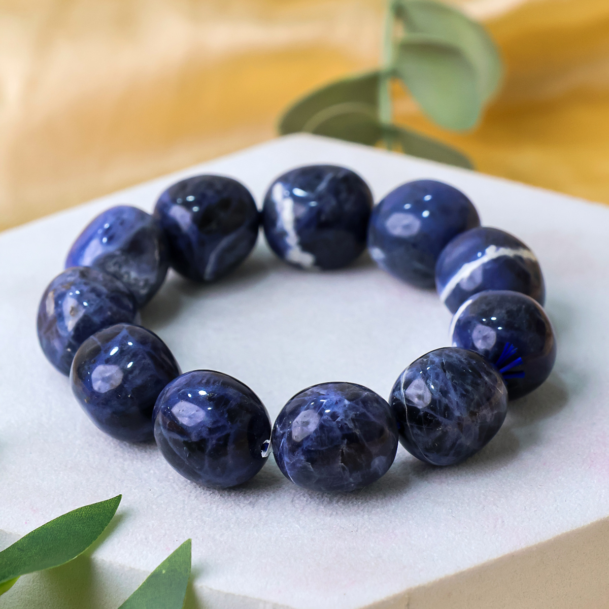 Sodalite Tumble Bracelet-Shubhanjali Store (3) sodalite tumble bracelet