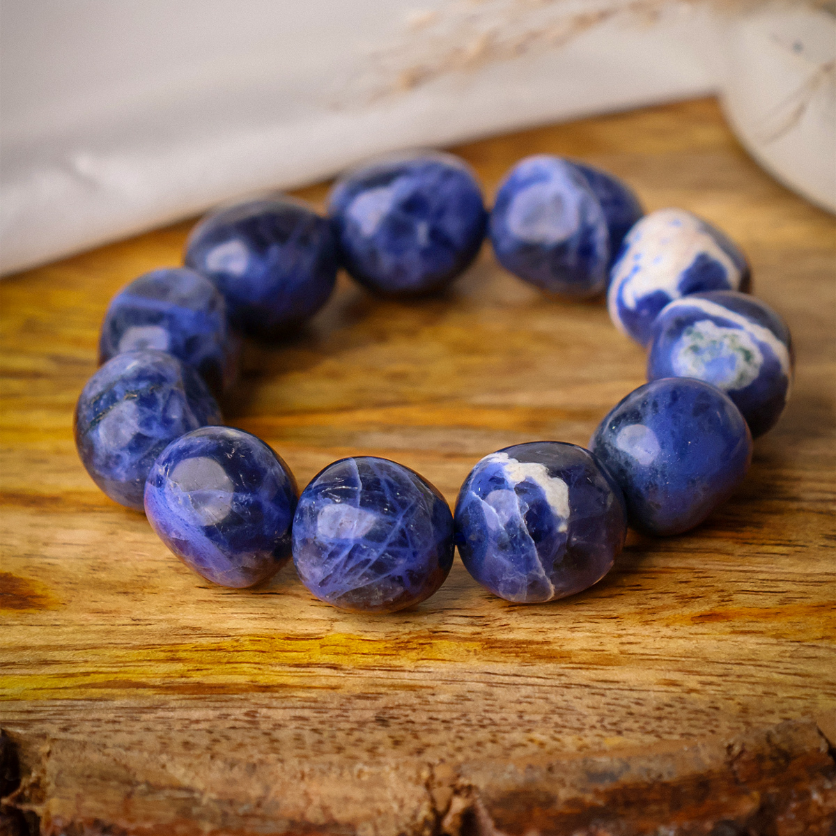 Sodalite Tumble Bracelet-Shubhanjali Store (4) sodalite tumble bracelet