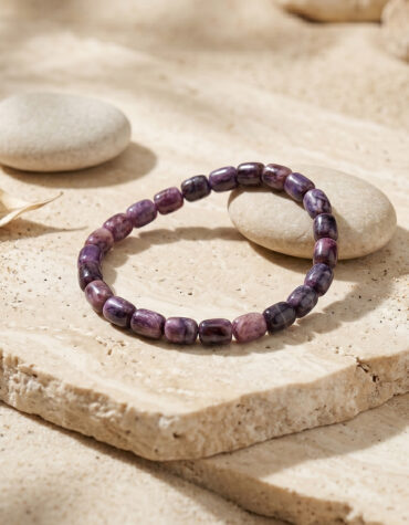 sugilite rectangle shape bracelet 10 15 gms