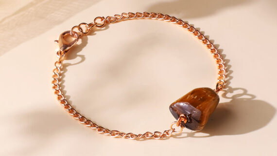 Tiger Eye Single Tumble Bracelet