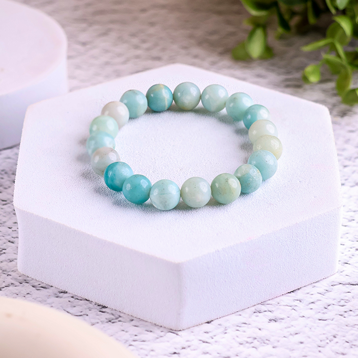 Untitled-3 amazonite beads bracelet 6 mm