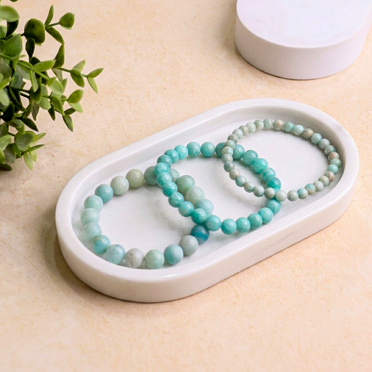 Untitled-4 amazonite beads bracelet 6 mm