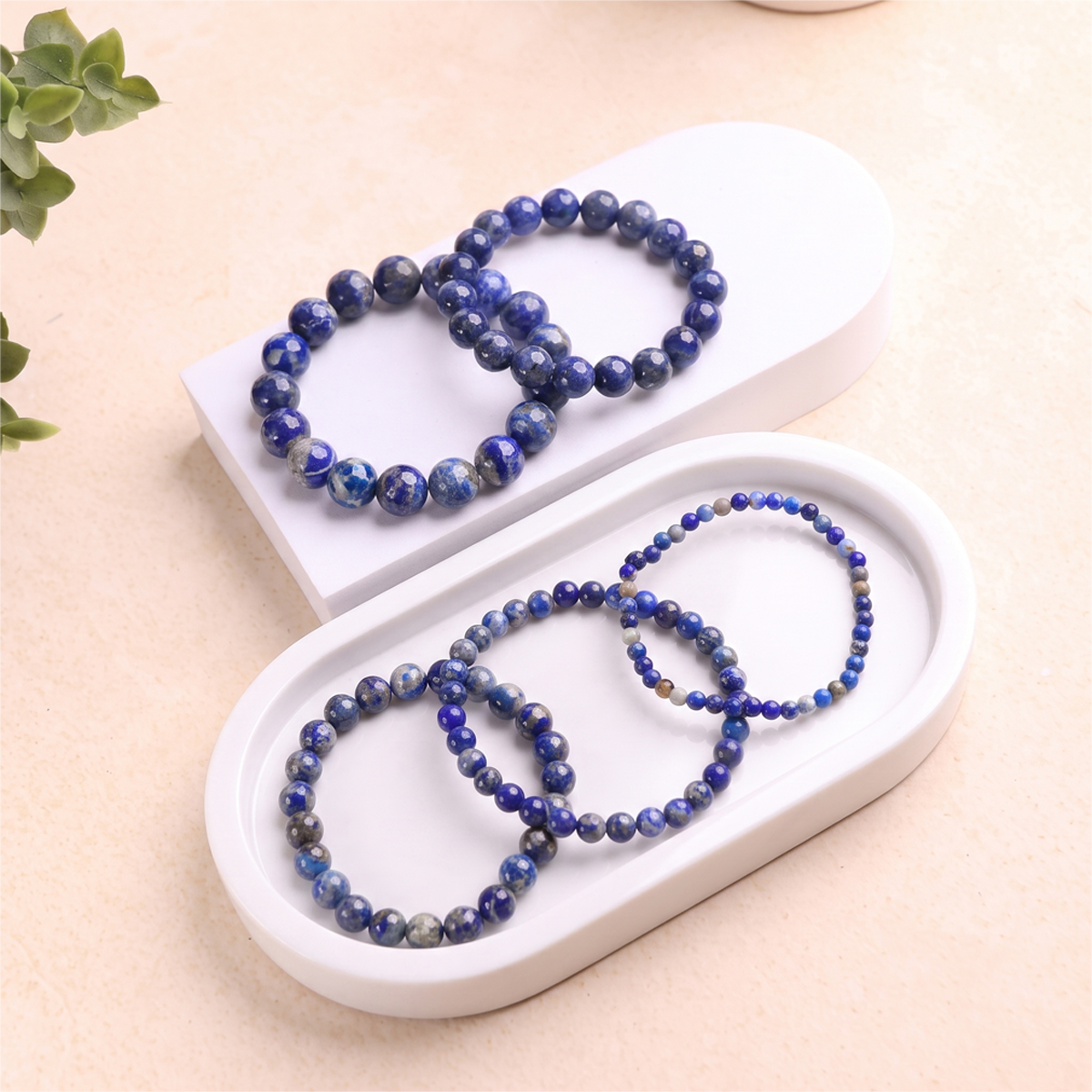Untitled-6 lapis lazuli round beads bracelet