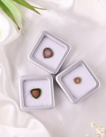 watermelon tourmaline slice