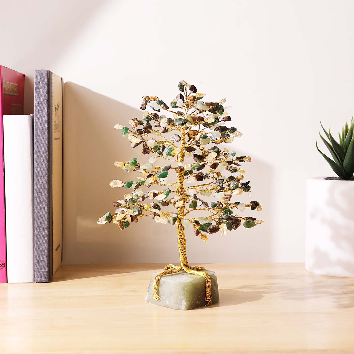 Wealth Tree 300B On Green Aventurine Raw (1)