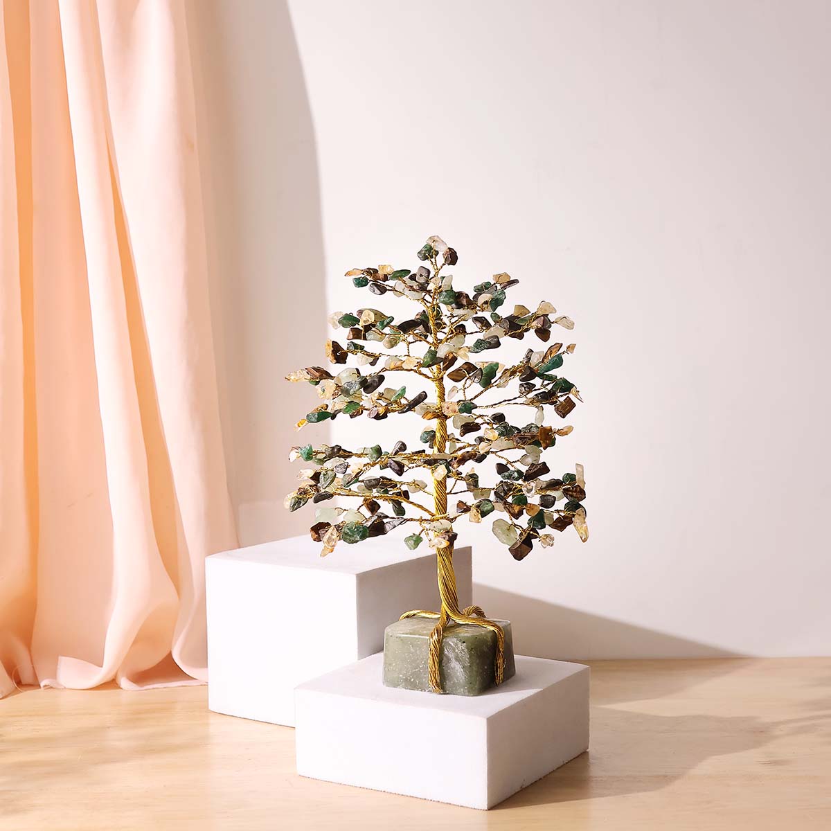 Wealth Tree 300B On Green Aventurine Raw (2)