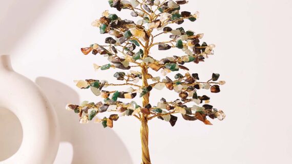 Wealth Tree 300B On Green Aventurine Raw