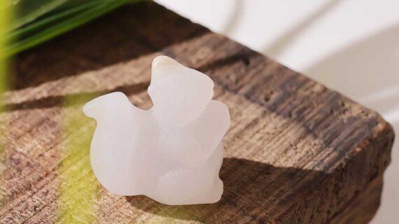 White Calcite Squirrel 1 Inch
