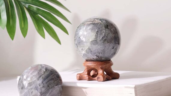 White Labradorite Ball