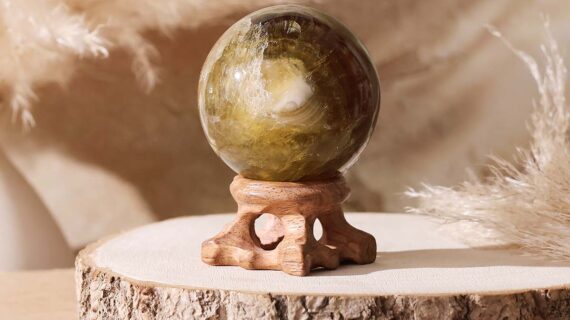 Yellow Fluorite Ball