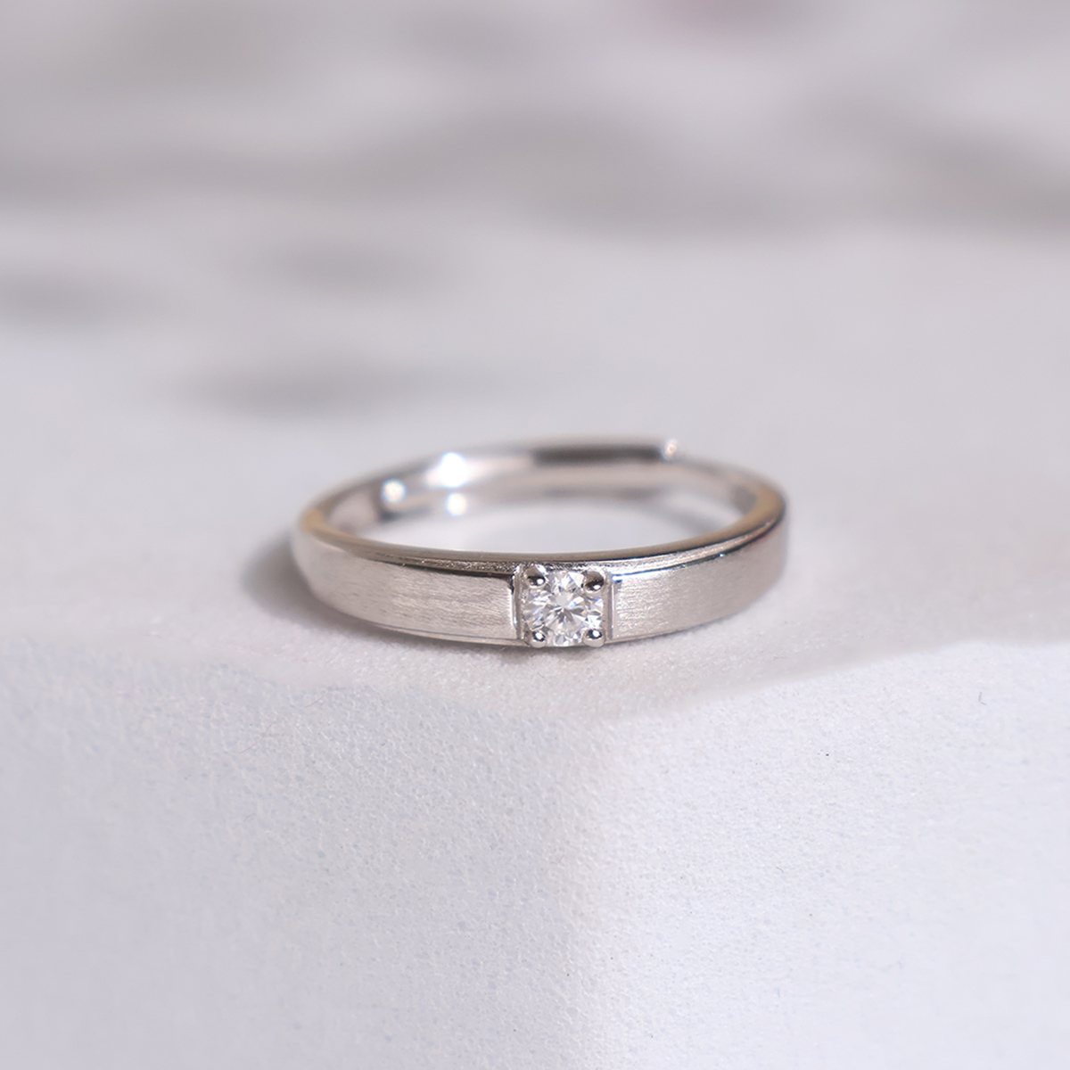 Zircon Small Ring Silver b - Shubhanjali store (3) zircon small ring silver