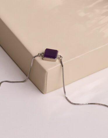 sugilite bracelet silver