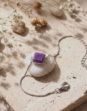 sugilite bracelet silver