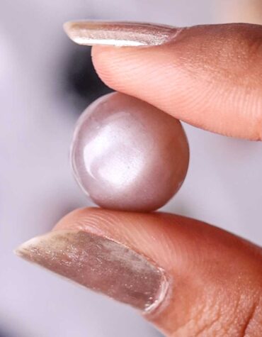 african peach moonstone cabochon