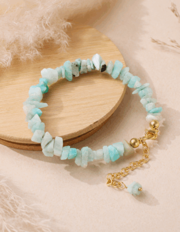 amazonite chips chain bracelet
