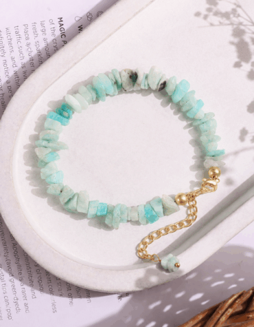 amazonite chips chain bracelet