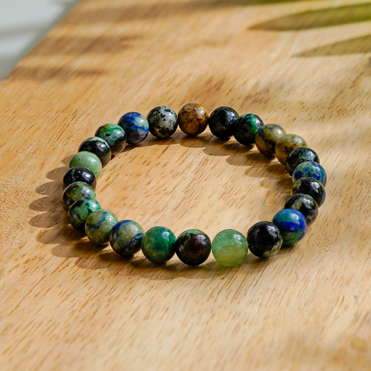 Azurite Bracelet 8mm LQ - Shubhanjali Store (1) azurite bracelet