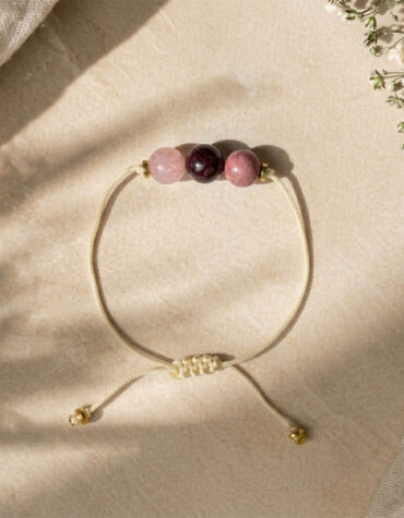 be yourself 3 beads thread bracelet