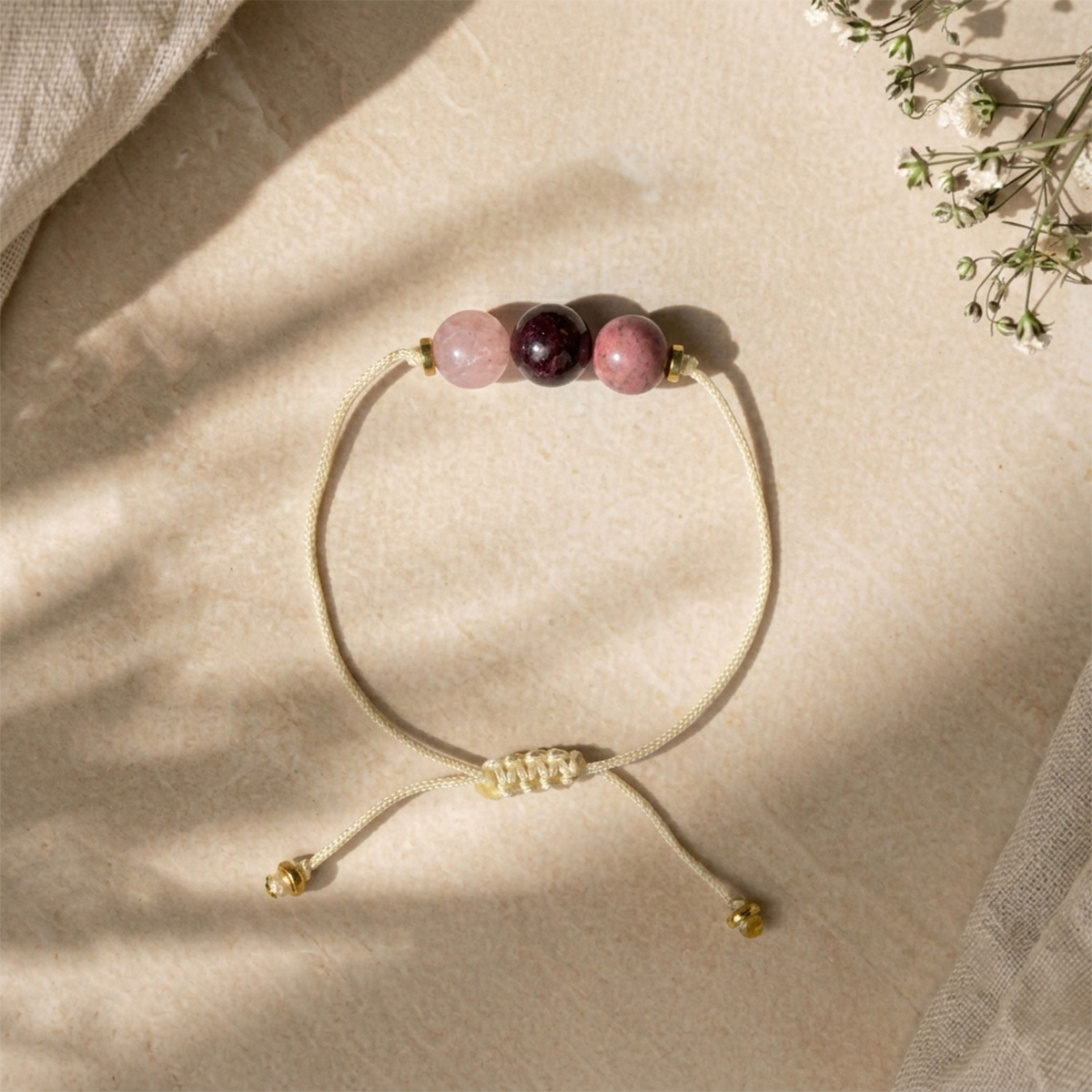 Be Your self 3 Beads Thread Bracelet - Shubhanjali Store (4) be yourself 3 beads thread bracelet