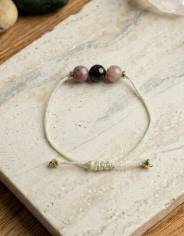 be yourself 3 beads thread bracelet