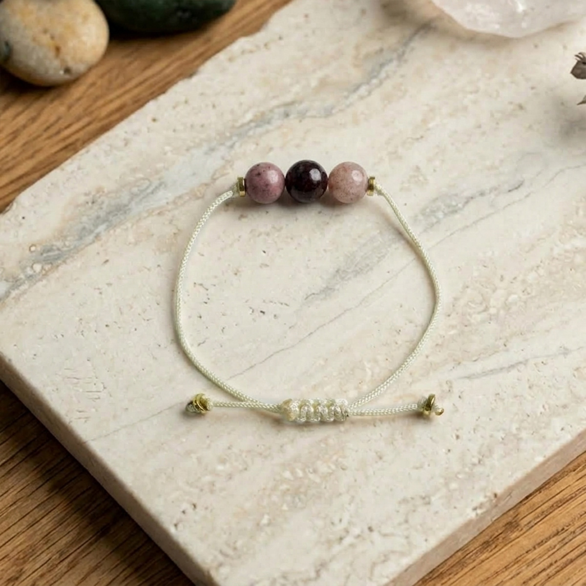 Be Your self 3 Beads Thread Bracelet - Shubhanjali Store (6) be yourself 3 beads thread bracelet