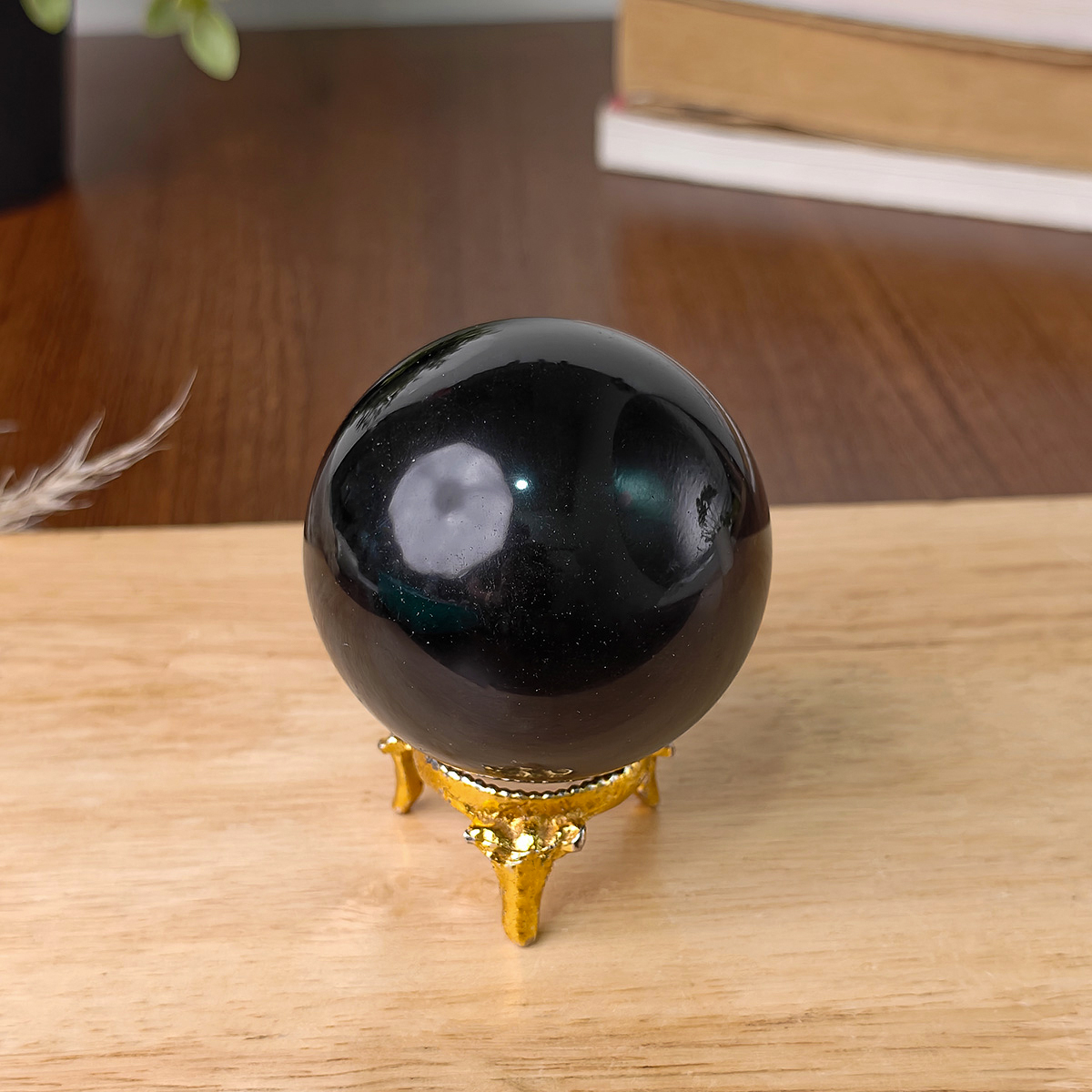 Black Obsidian Ball (4) black obsidian ball