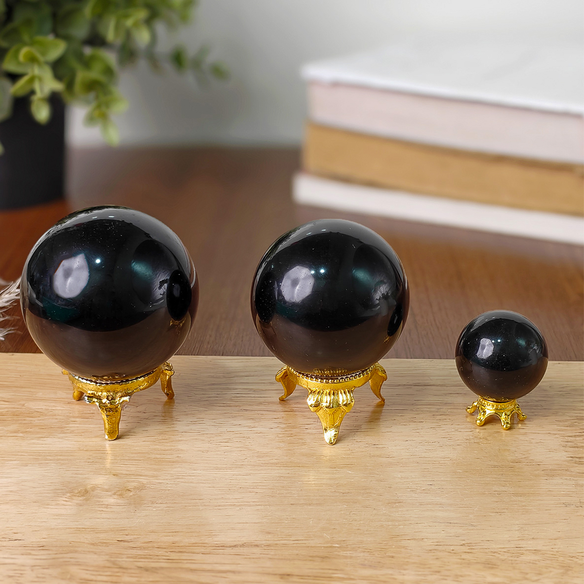 Black Obsidian Ball (5) black obsidian ball
