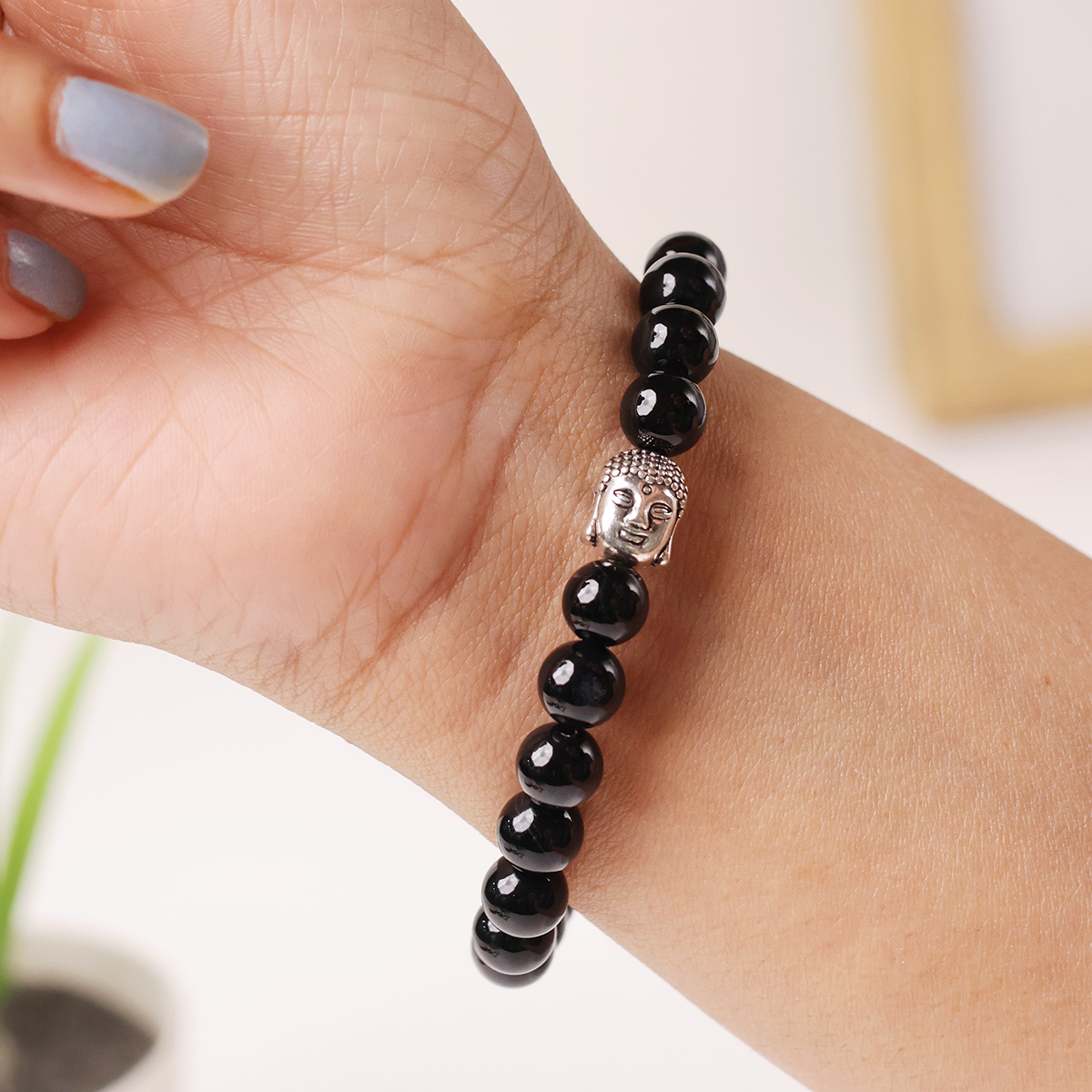 Black Onyx Buddha Bracelet-Shubhanjali Store (3) black onyx buddha bracelet 8mm
