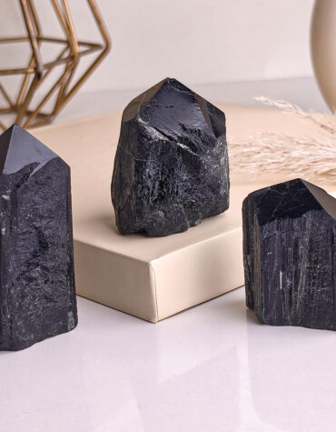 black tourmaline raw point