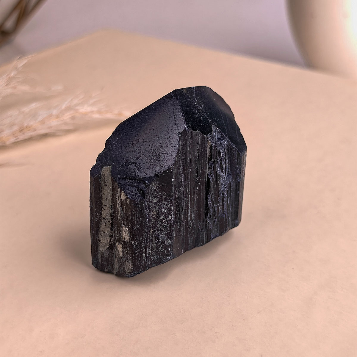 Black Tourmaline Raw point-Shubhanjali Store (5) black tourmaline raw point