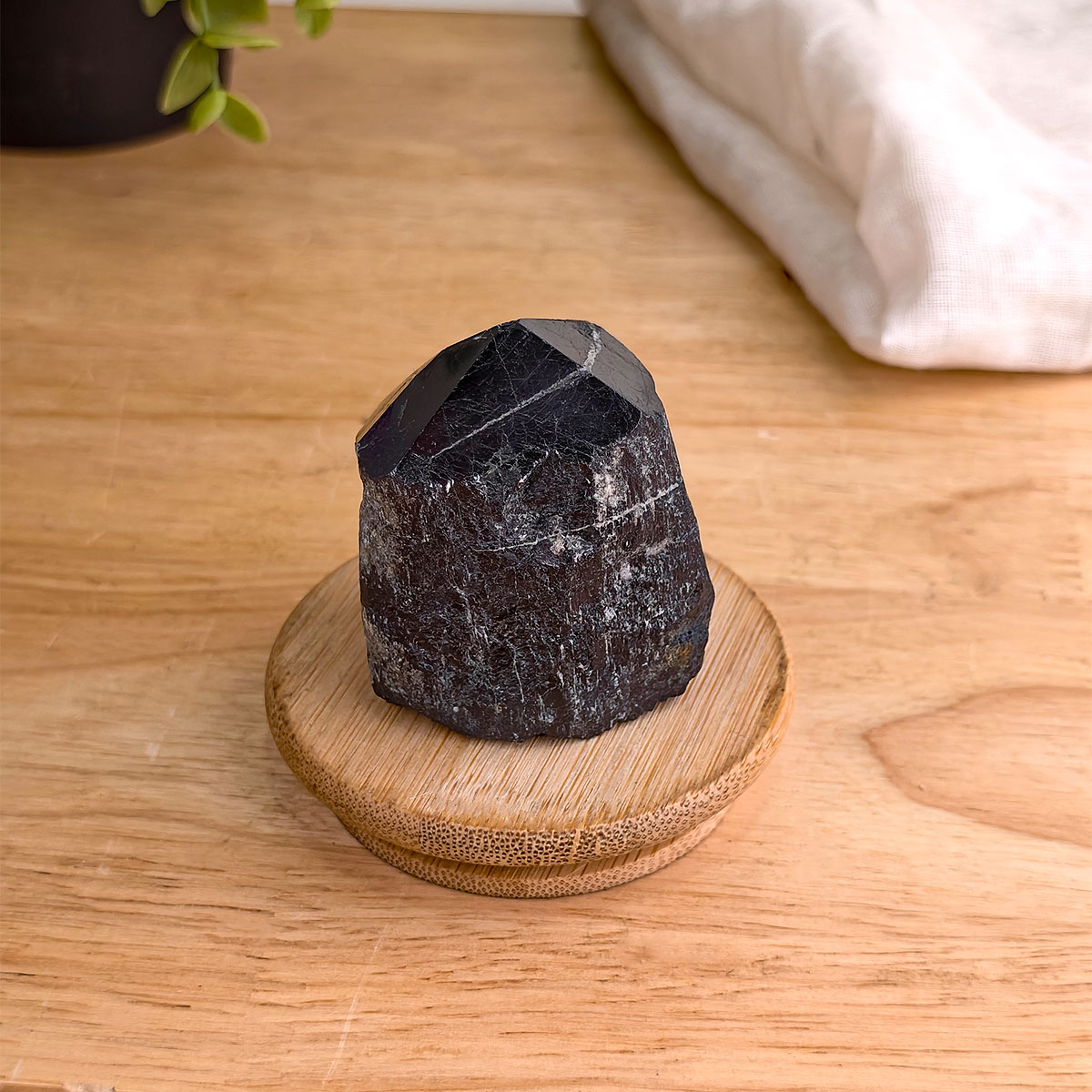 Black Tourmaline Raw point-Shubhanjali Store (6) black tourmaline raw point