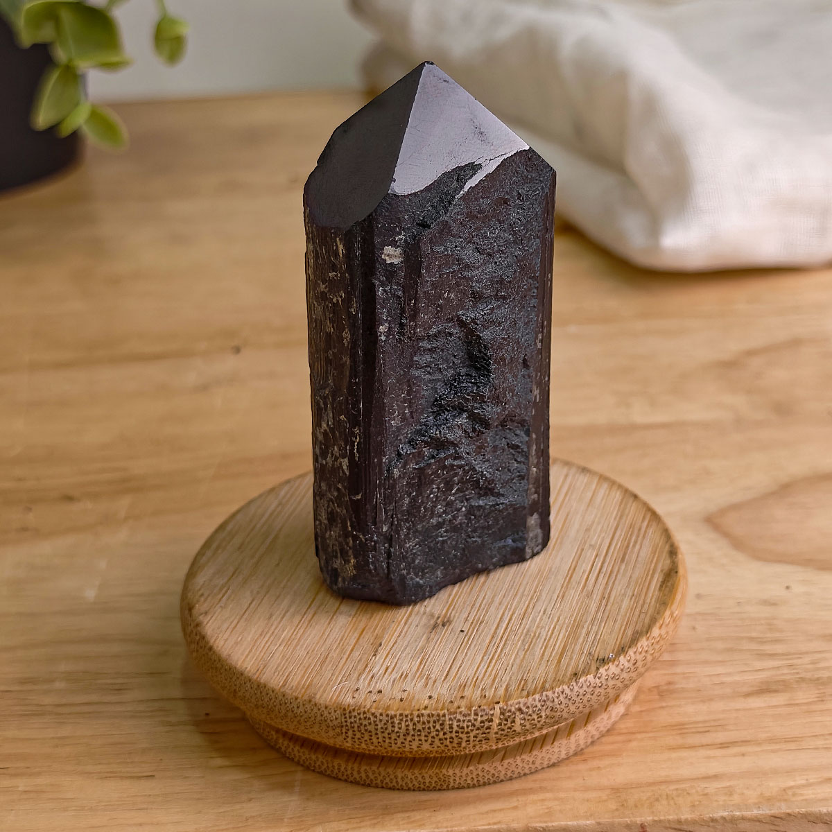 Black Tourmaline Raw point-Shubhanjali Store (8) black tourmaline raw point