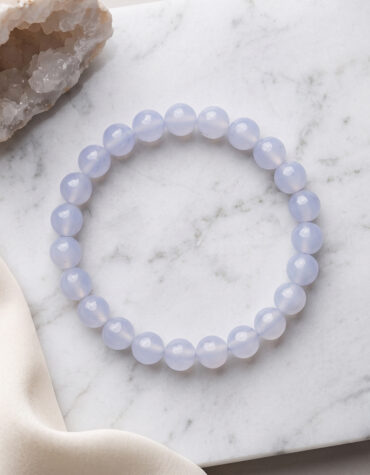 blue chalcedony bracelet 8mm