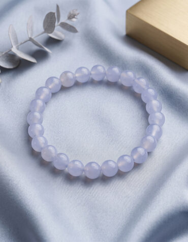 blue chalcedony bracelet 8mm