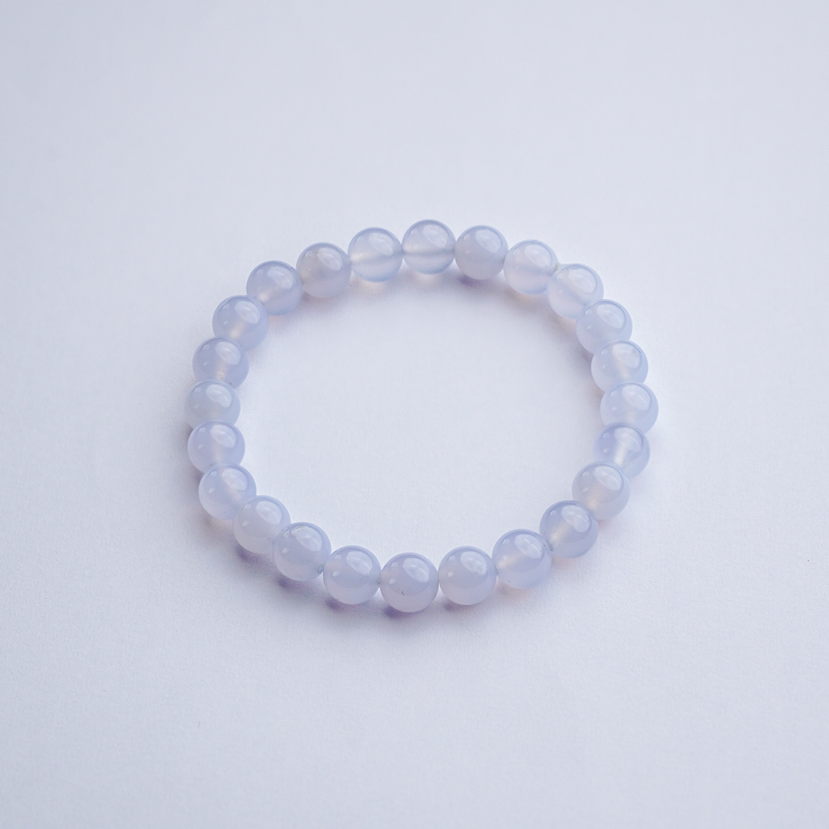 Blue Chalcedony Bracelet 8mm - Shubhanjali Store (4) blue chalcedony bracelet 8mm