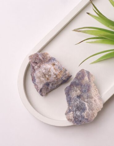 blue flower agate raw