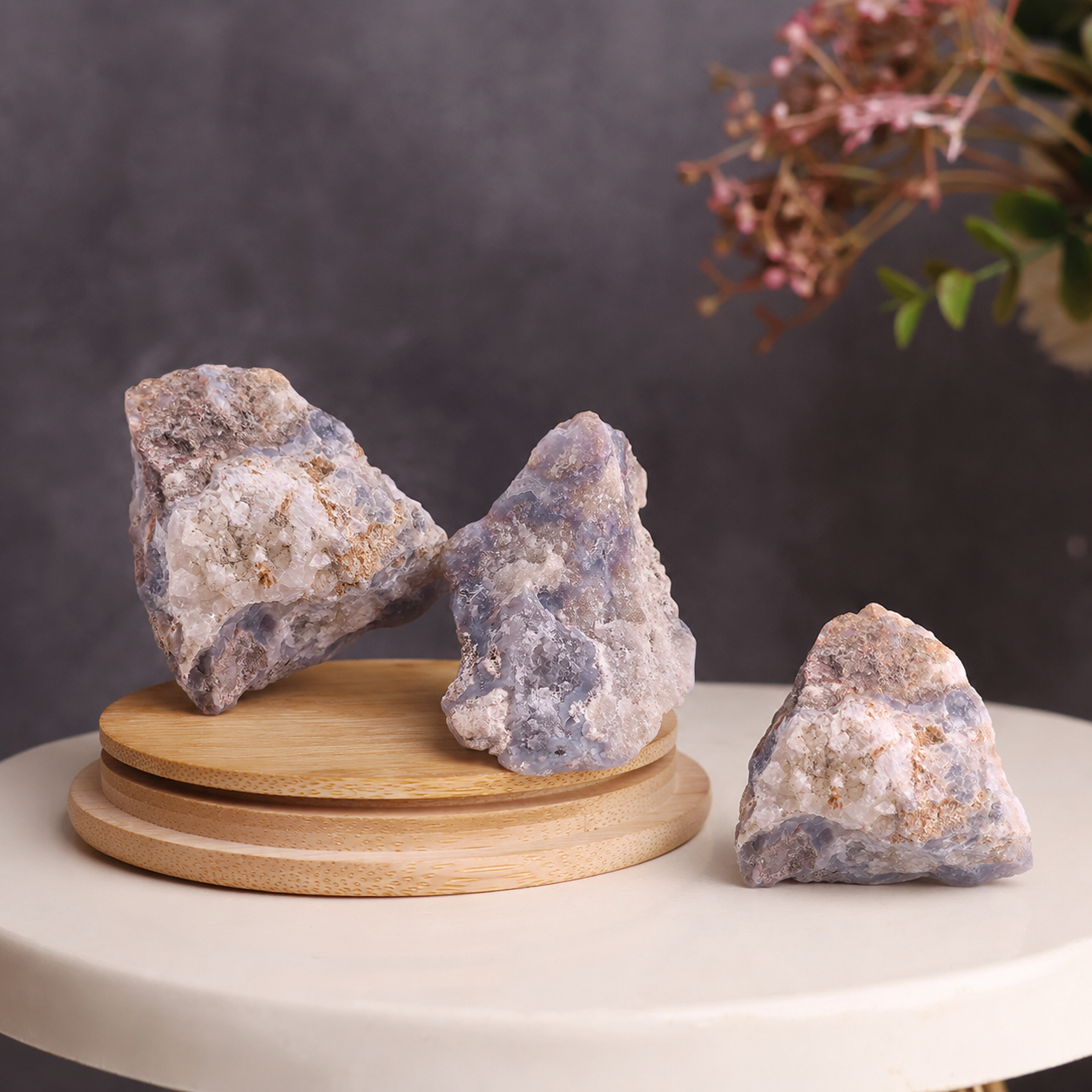 Blue Flower Agate Raw-Shubhanjali Store (1) blue flower agate raw