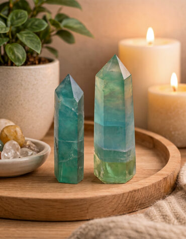 blue fluorite pencil