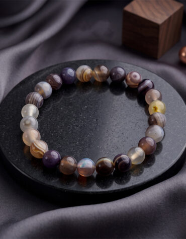botswana agate bracelet 8 mm