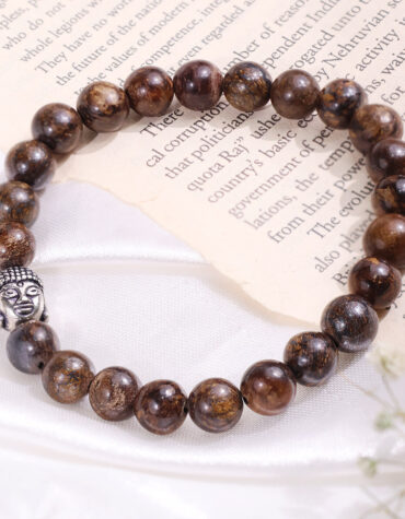 bronzite buddha bracelet 8 mm