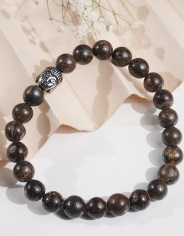bronzite buddha bracelet 8 mm