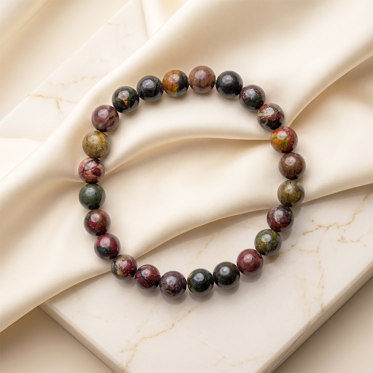 Cherry Creek Jasper Bracelet-Shubhanjali Store (2) cherry creek jasper bracelet 8mm