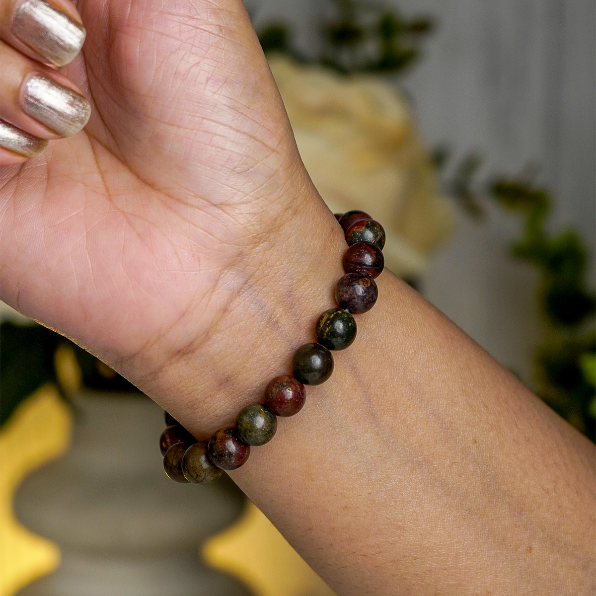 Cherry Creek Jasper Bracelet-Shubhanjali Store (4) cherry creek jasper bracelet 8mm