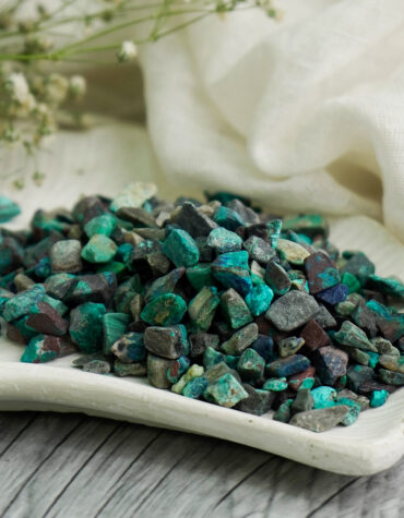 chrysocolla chips stone